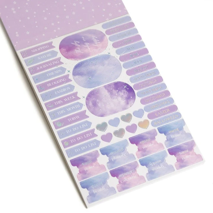 Scrapbooking Paper Pad, A5, 24 Sheets, Purple