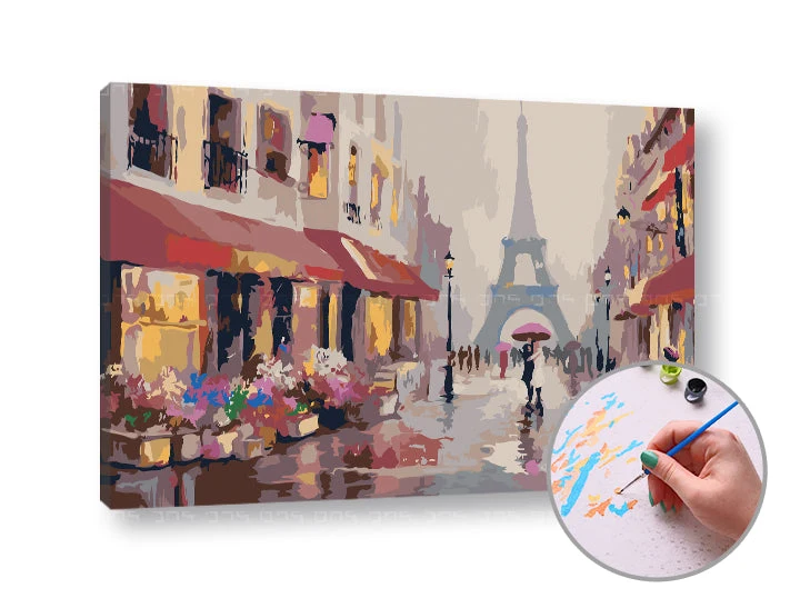 Paint by Numbers Gift in Paris | Low Difficulty