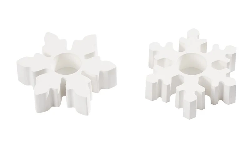Silikonform-Set Schneeflocke Kerzenhalter