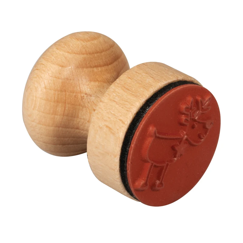 Stempel Rentier rund