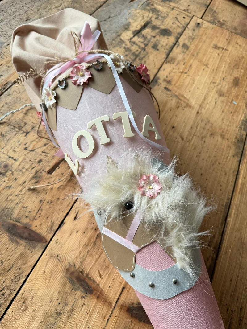 Pony -Schultüte DIY Bastelset - aus Schultüte wird Nachtlicht