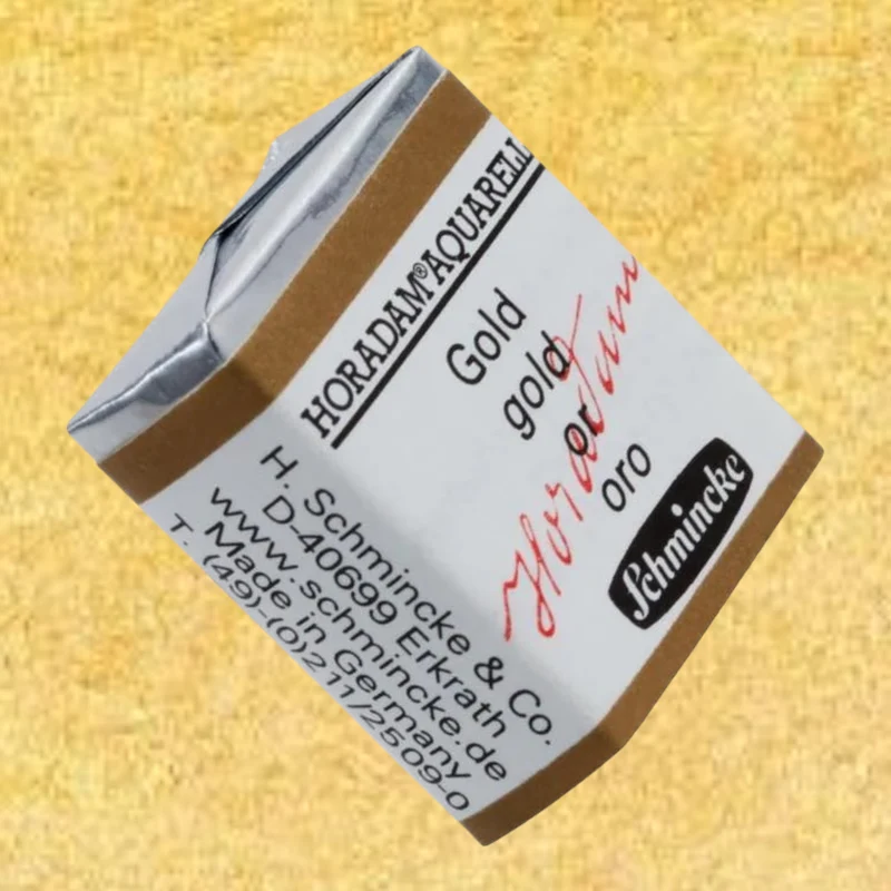 Schmincke HORADAM Aquarellfarbe 1/2 Näpfchen № 893 Gold