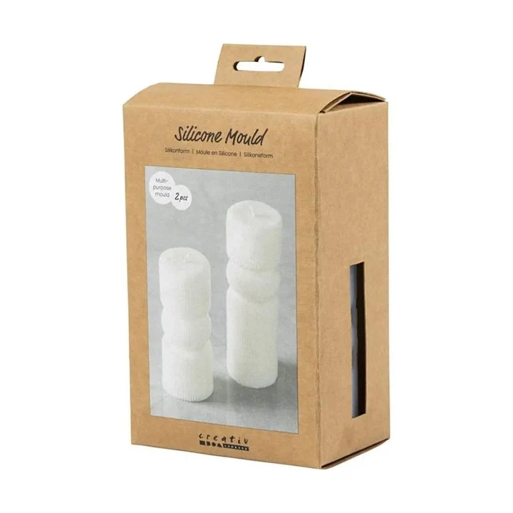 Silicone Mold - Ribbed Cylinder with Arch