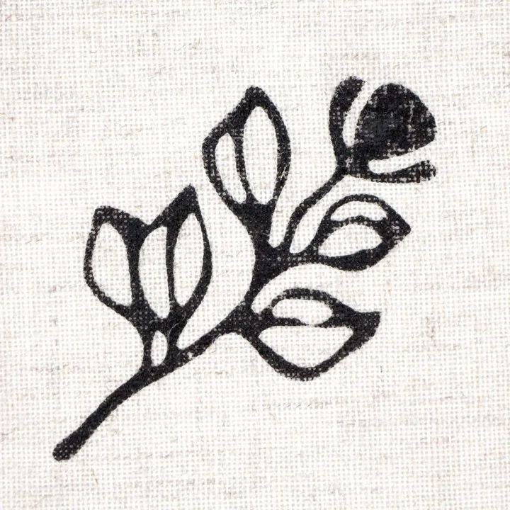ROSA TALENT Wooden Stamp No. 13 Botanical 4.6x8 cm