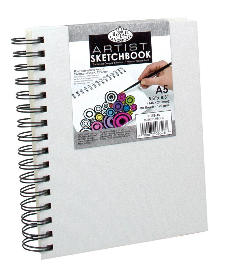 Cotton Sketchbook, 80 Sheets, A5, 120 g/m²