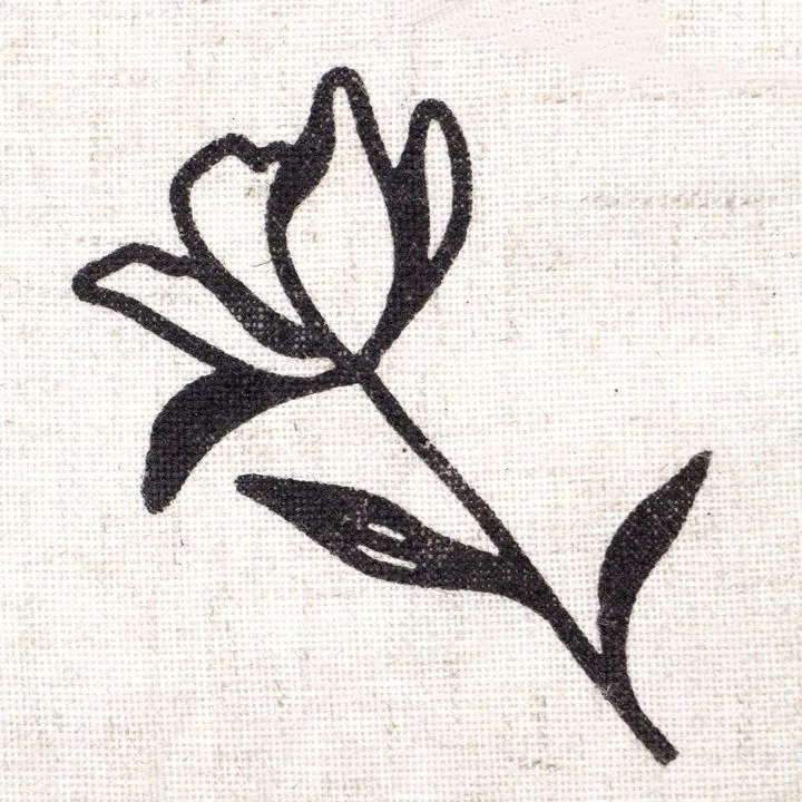ROSA TALENT Wooden Stamp No. 12 Botanical 5x8.5 cm
