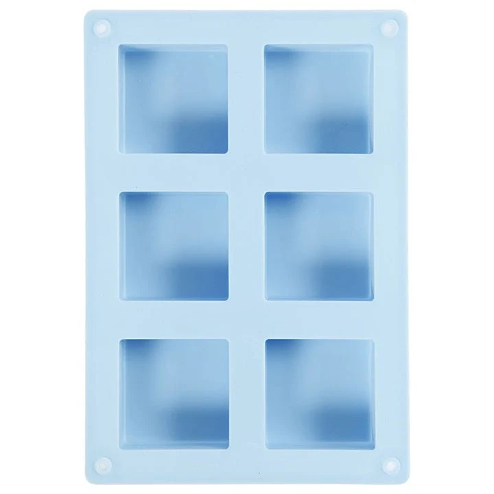Square Silicone Mold - Set of 6 - 5 x 5 cm