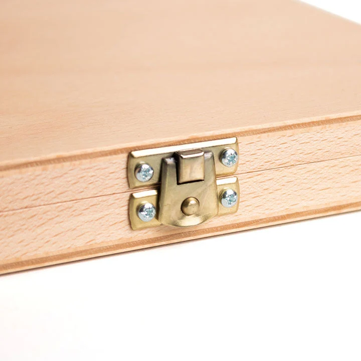 UMTON Wooden Box for Art Supplies 20.5x22.5x3 cm