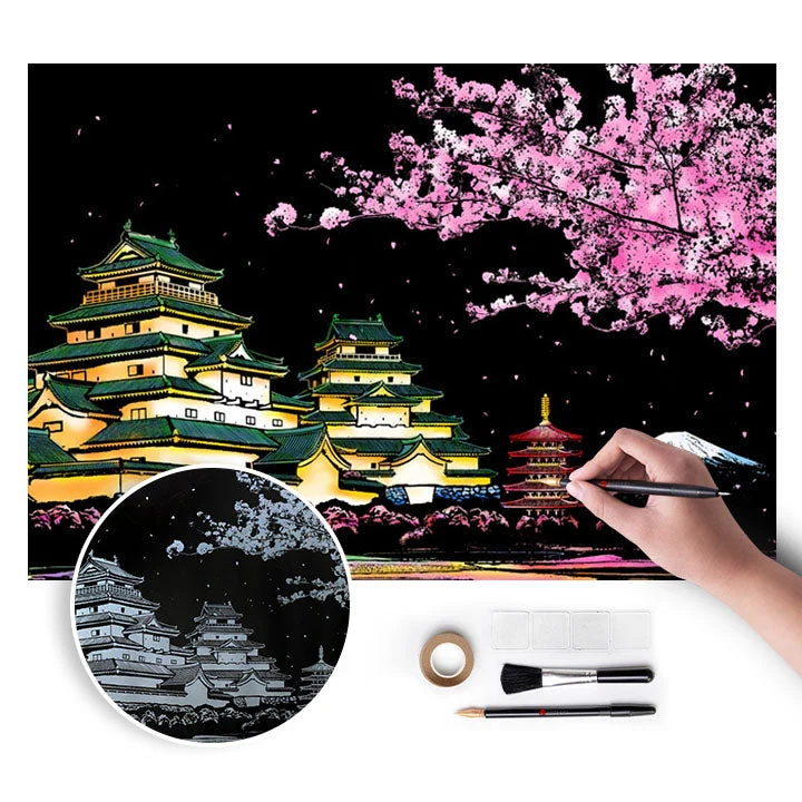 Magic Scratch-Off Art - Japan - 75x52 cm
