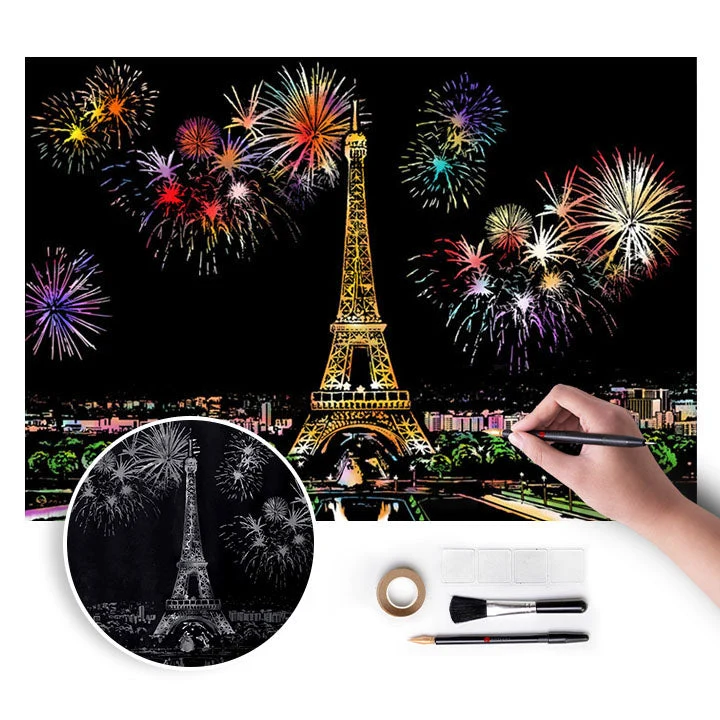 Magical Scratch-Off Print - Paris - 75x52 cm