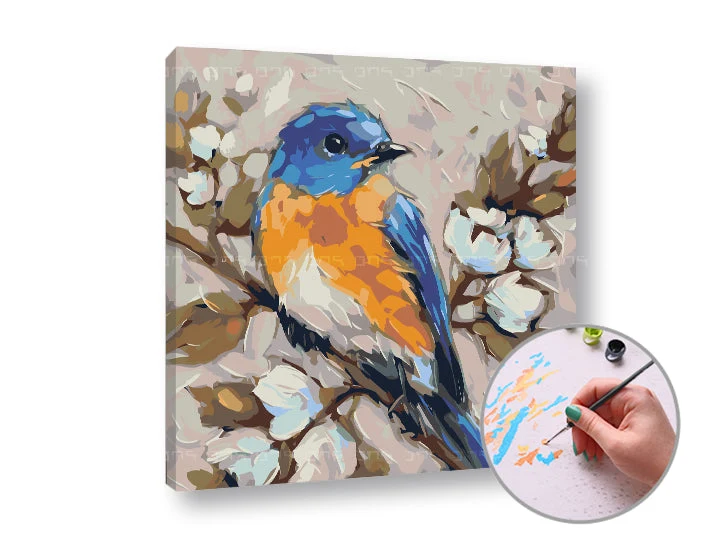 Paint by Numbers Titmouse | Low Difficulty