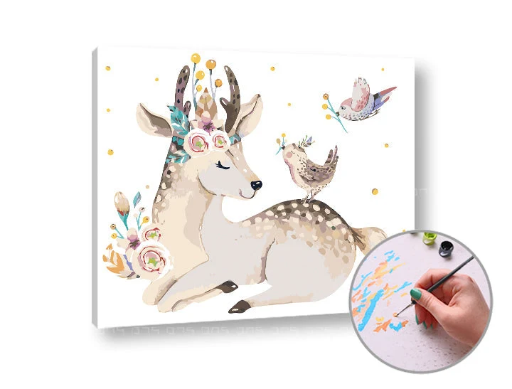 Bambi Fawn Paint by Numbers | Low Difficulty