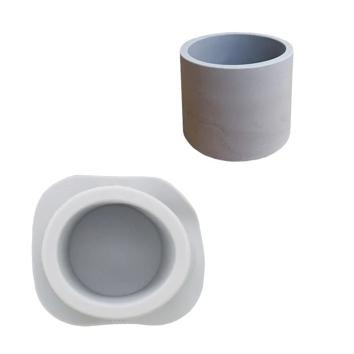 Silicone Mold for Casting 10x6.8 cm - Round Flower Pot