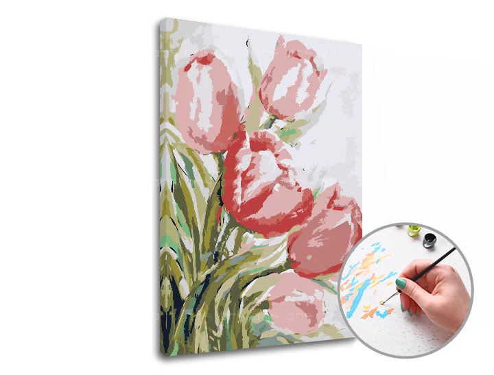 Paint by Numbers TULIPANES | Low Difficulty