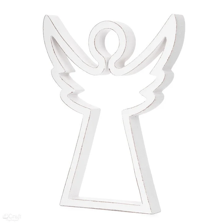 Wooden Angel Decoration 18x24 cm