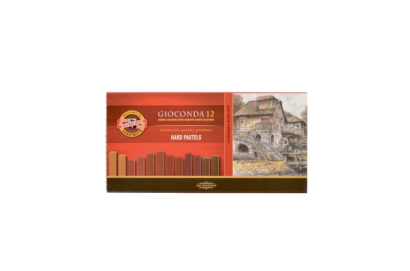 GIOCONDA Oil Pastels, Brown Shades, Set of 12