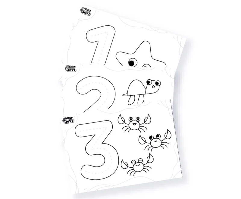 Jovi set di colori a dita My First i primi numeri – 11 pz