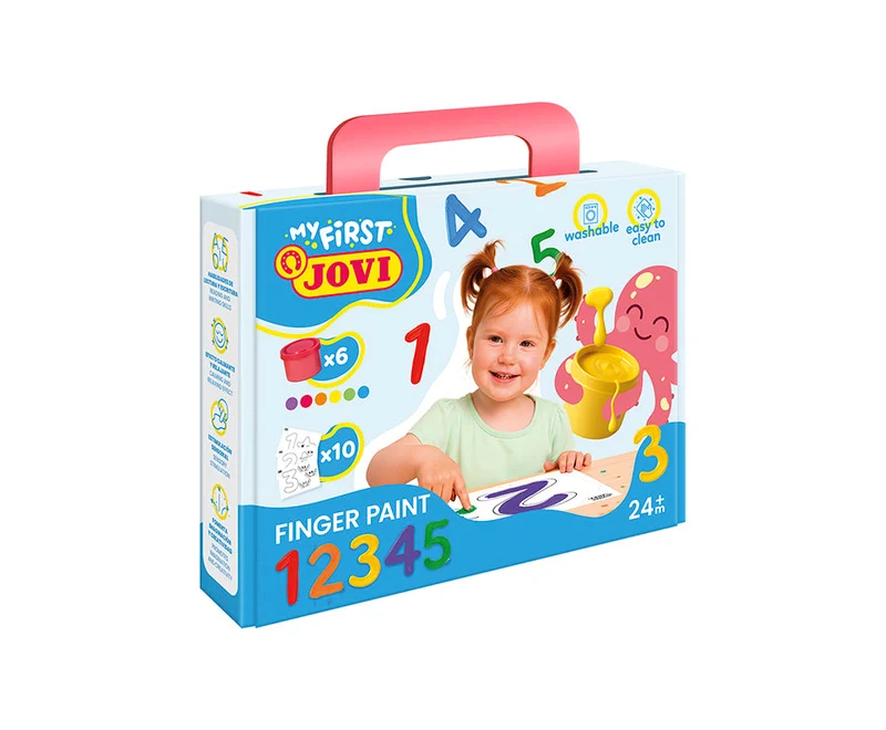 Jovi комплект бои за рисуване с пръсти My First първи числа – 11 бр.