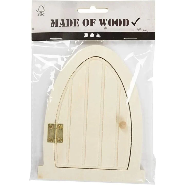 Wooden Door Decoration with Hinges
