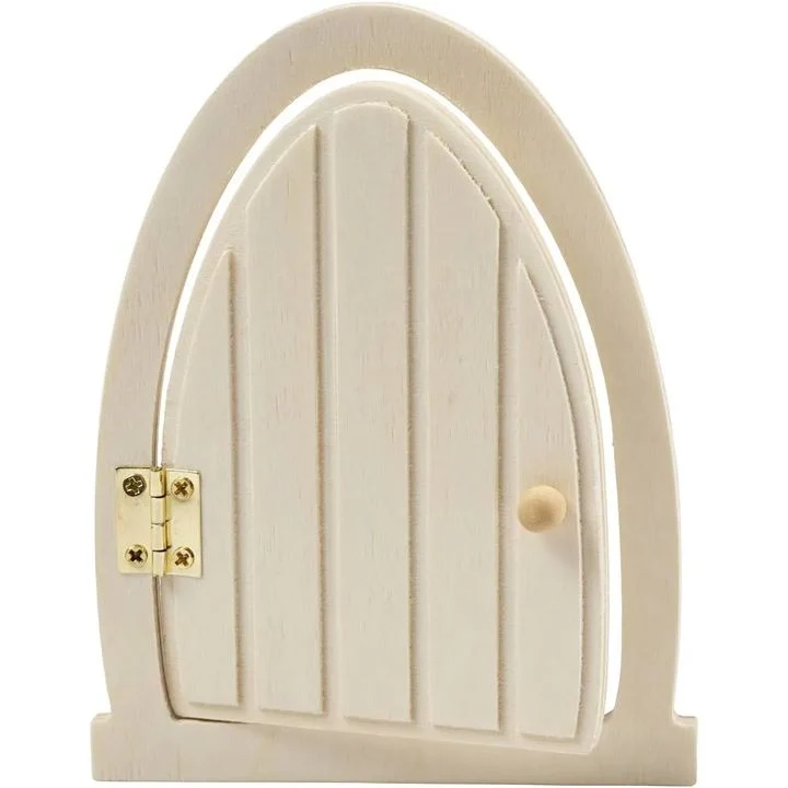 Wooden Door Decoration with Hinges