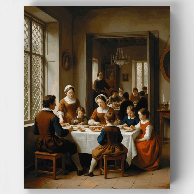 Dutch Family Feast - Paint by Numbers Kit