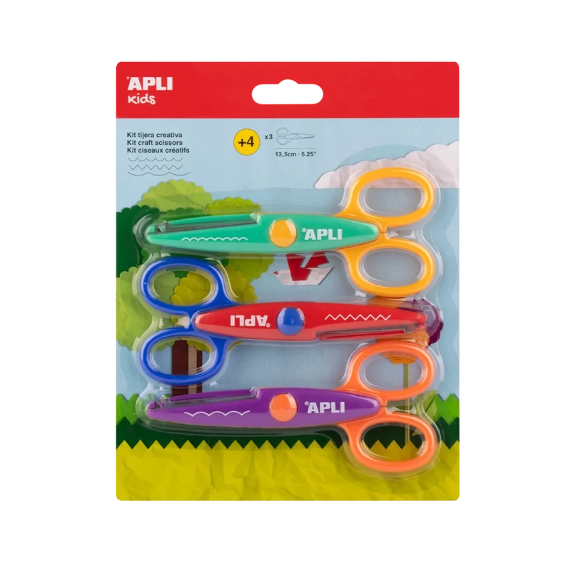APLI kreativne škare 13,5 cm, zaobljeni vrh, simetrične