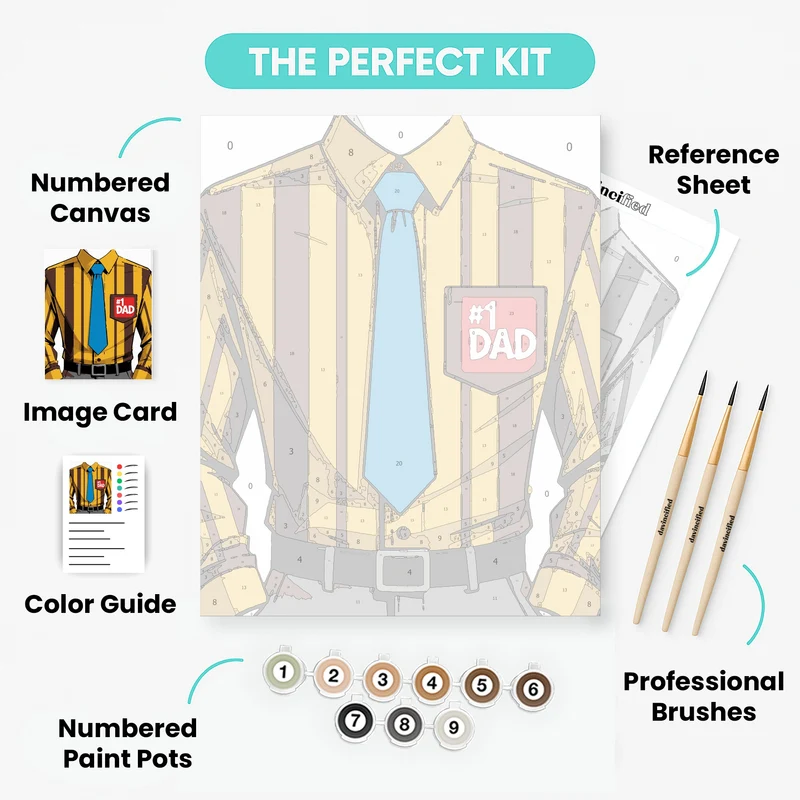 #1 Dad Shirt - Paint by Numbers Kit