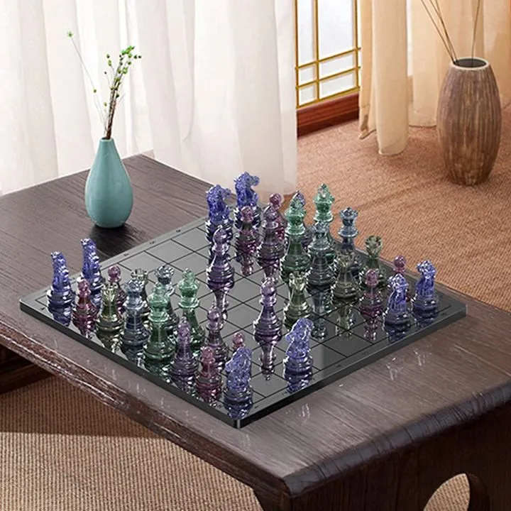 Silicone Casting Mold for Chess Pieces, Set of 6