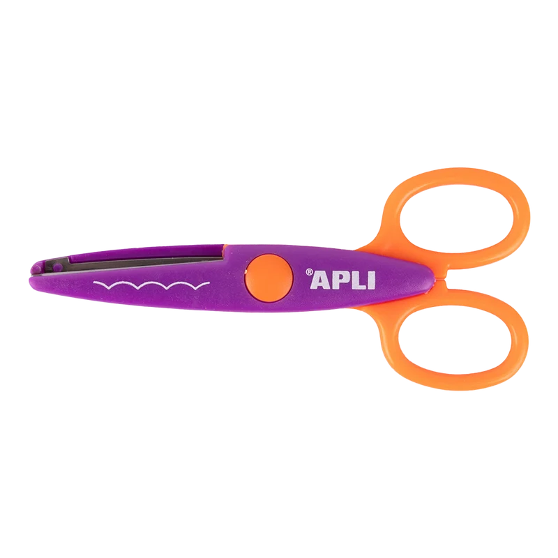 APLI Kreativschere 13,5 cm, abgerundete Spitze, symmetrisch
