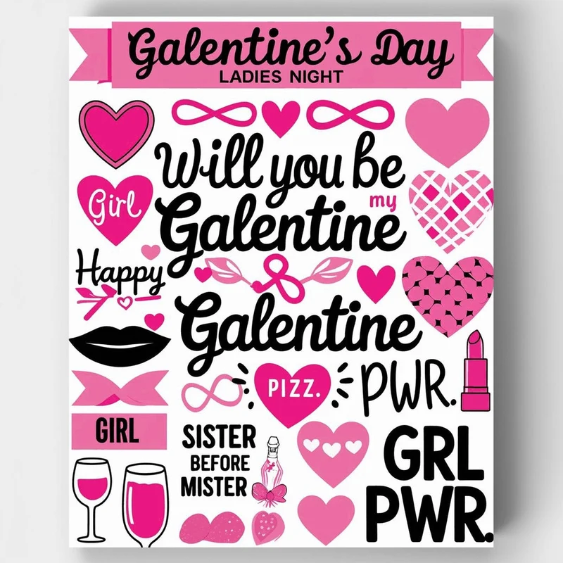 Galentine's Day - Paint by Numbers Kit
