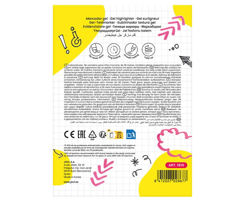 JOVI Gel-Textmarker Pink