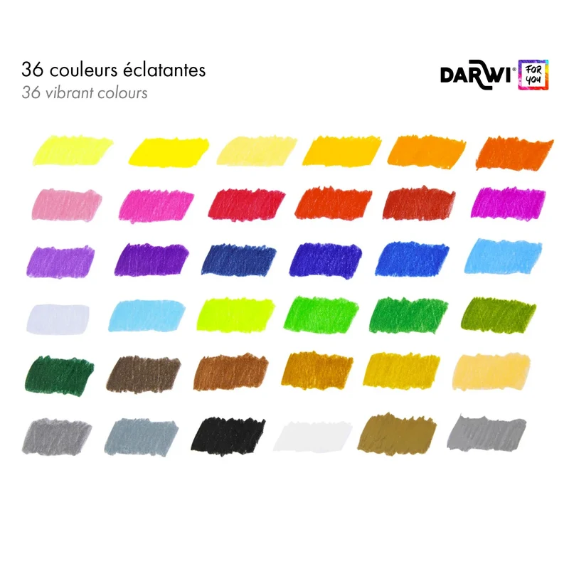 DARWI Buntstifte-Set 36-tlg.