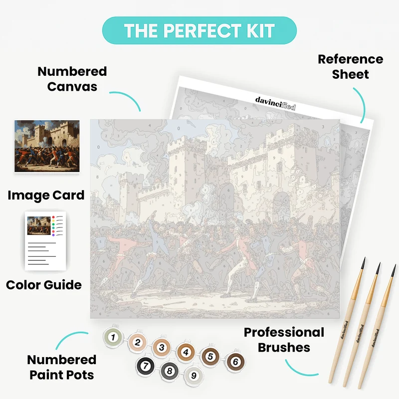 Storming of the Bastille - Paint by Numbers Kit