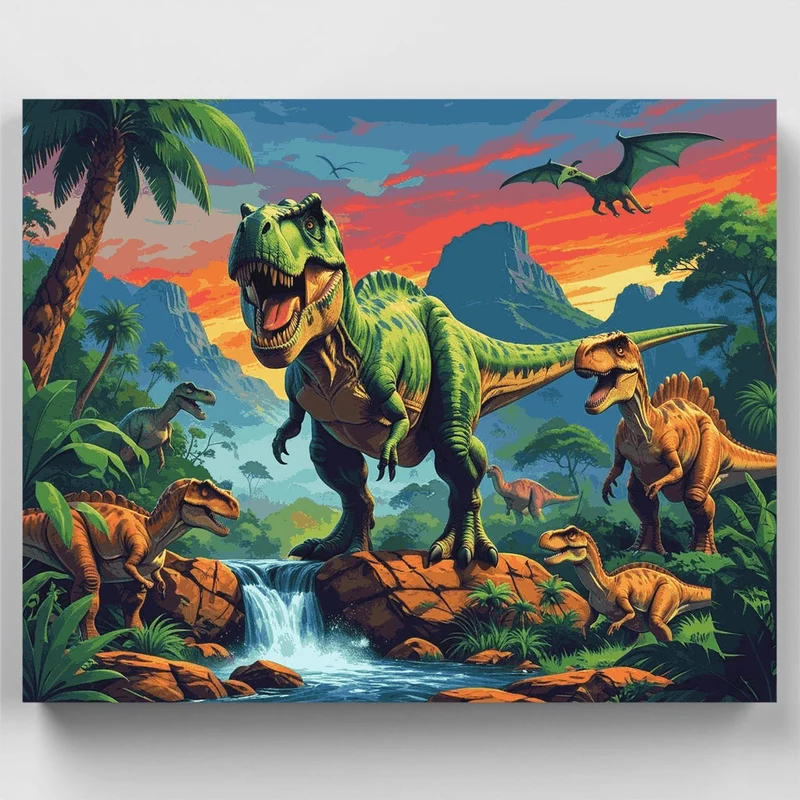 Jurassic World Dinosaur Valley - Paint by Numbers Kit