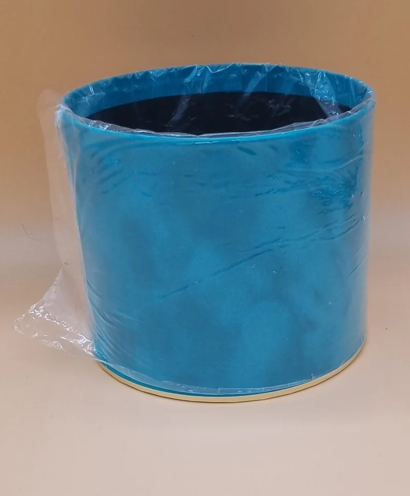 Box Samt 15x13cm "Türkis 605"
