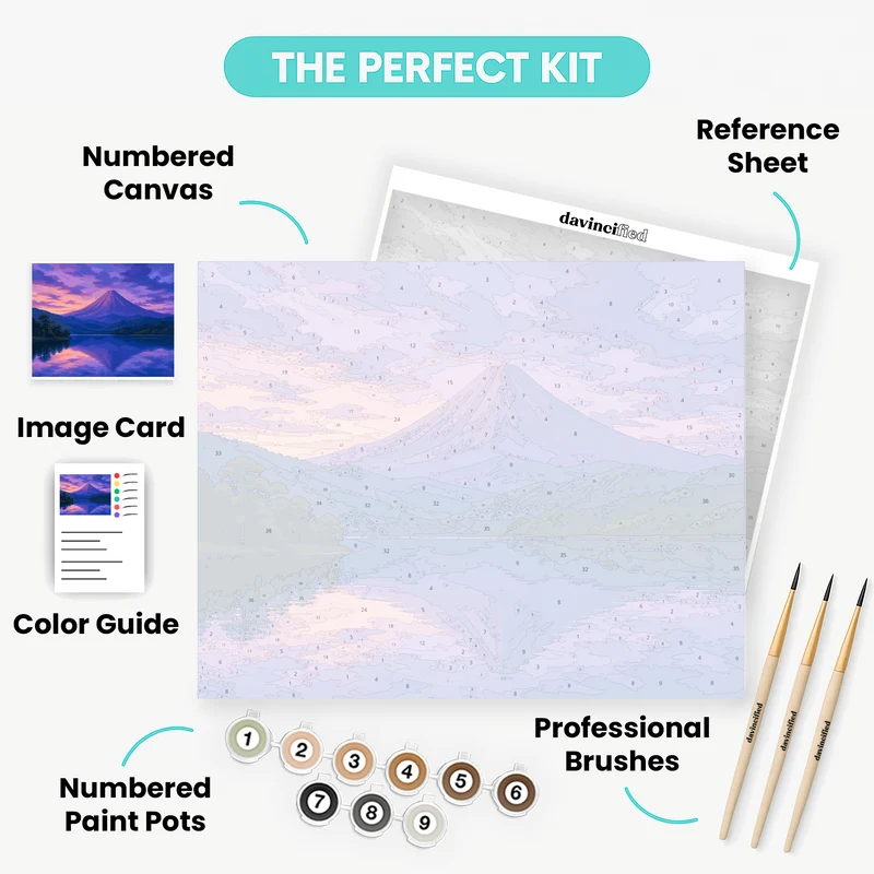 Lake Arenal Twilight - Paint by Numbers Kit
