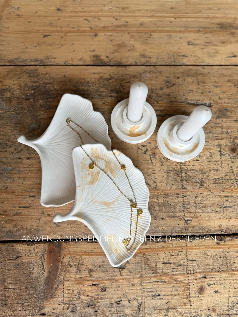 Silikongießform Gingkoblatt