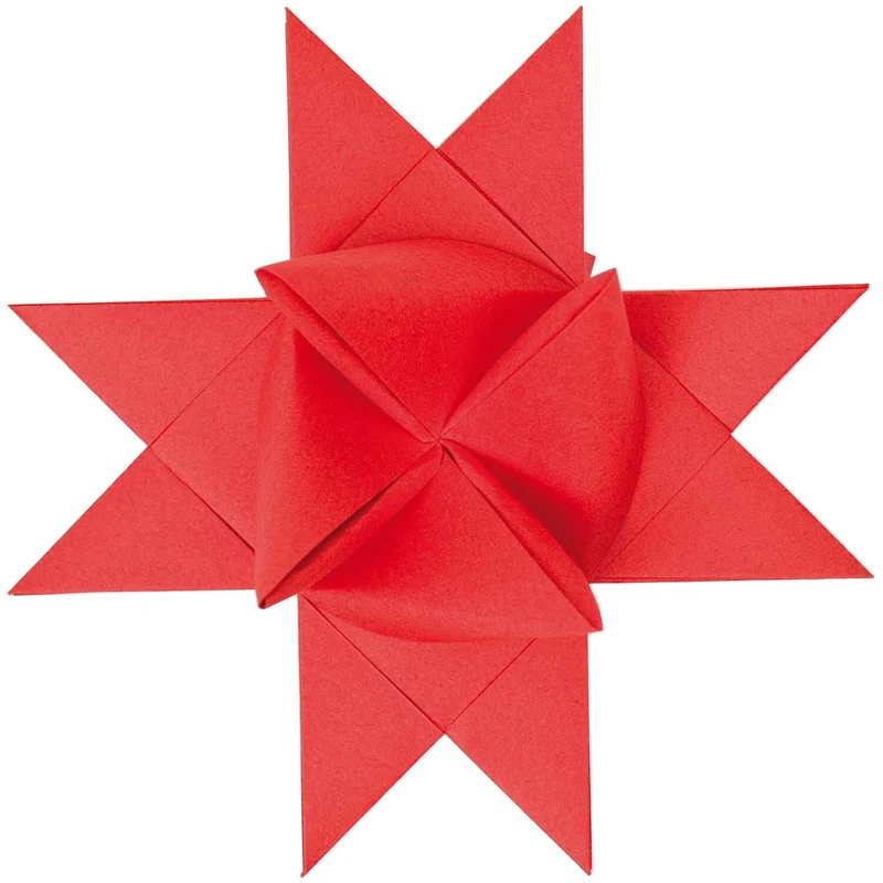 Fröbelsternstreifen rot