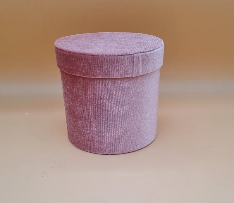 Box Samt 18x17,5cm "Rosa Perl 540"