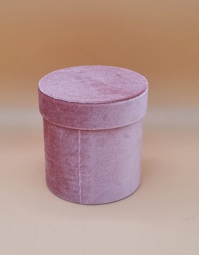 Box Samt 12x12,5cm "Rosa Perl 538"