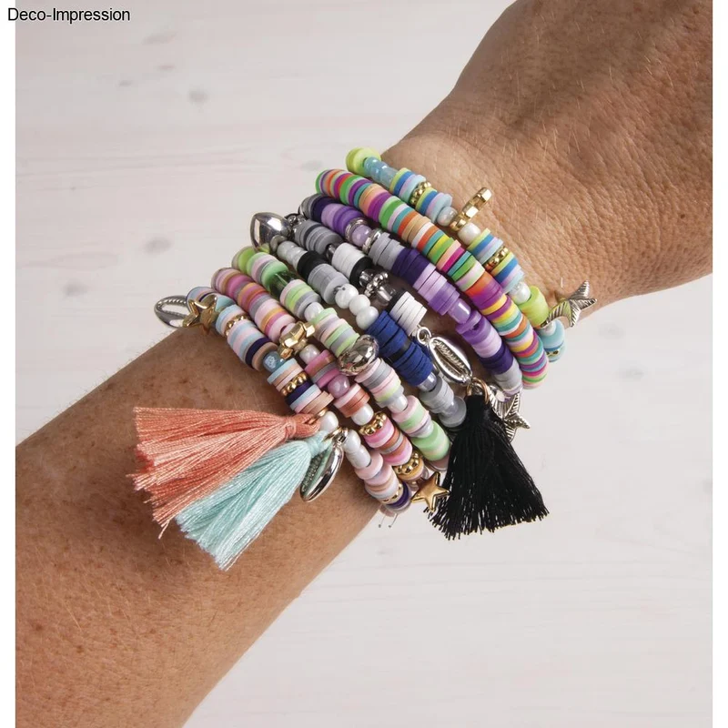 Perlen Set aus Polymer-Ton Heishi