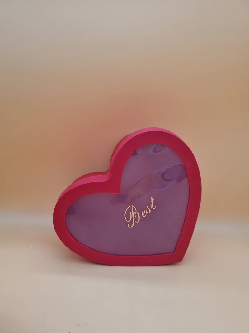 Box Herz mit Deckel 27x11cm "Rot 567"