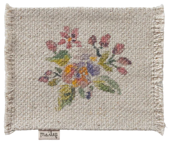 Teppich klein mit Blumen Maileg Maus