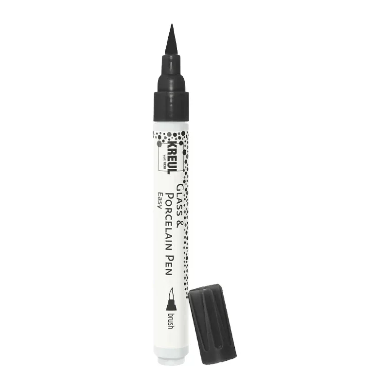 KREUL Glass & Porcelain Pen Easy brush, Schwarz, 2-4 mm