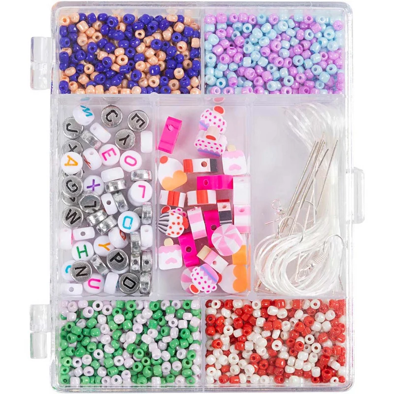 Creativ - Craft Bead Mix Jewellery Pastel Colours - Candy Mix