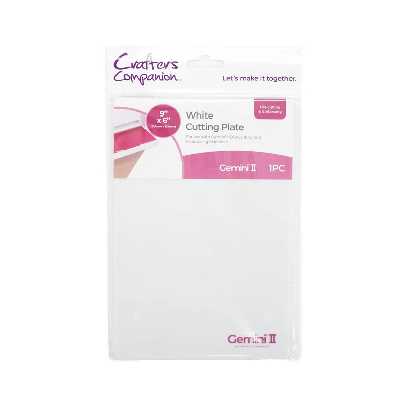 Crafter's Companion - Gemini II Accessories - White Cutting Plate 9"x6"