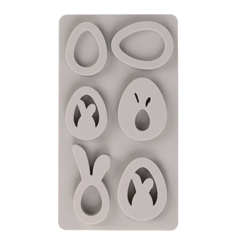 Gießform Eier + Hasen Anhänger