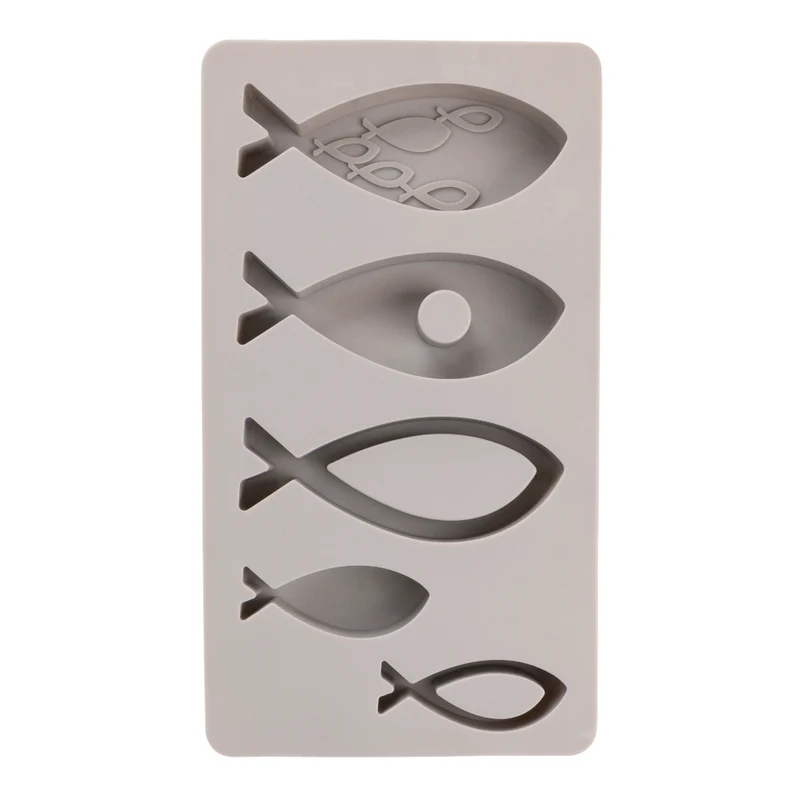 Silikongießform Fische 5 Formen