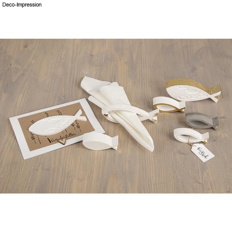 Silikongießform Fische 5 Formen