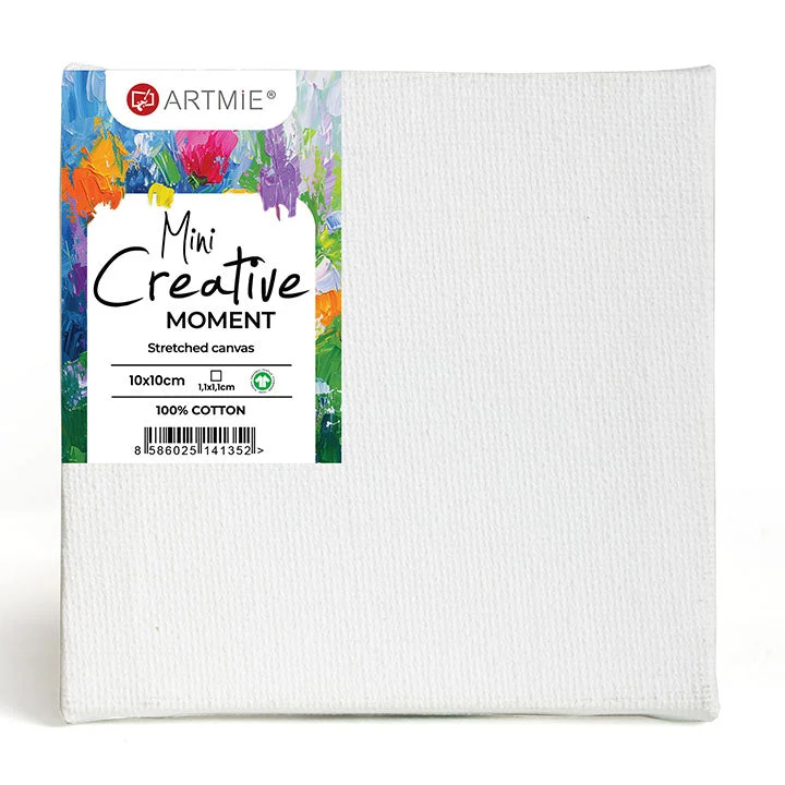 ARTMiE Mini Hobby Canvas Set of 5, 10x10 cm